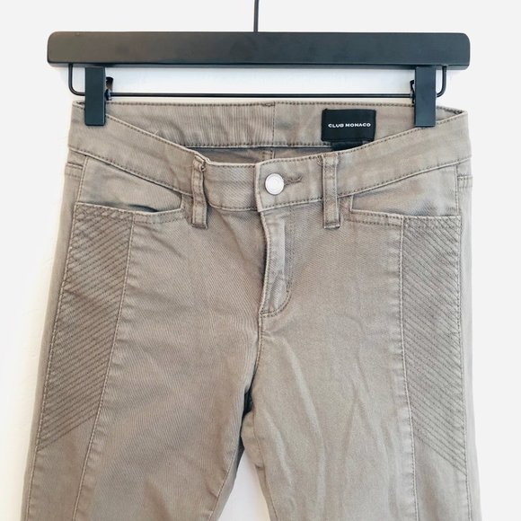 Club Monaco Gray Zipper Jeans - Picture 3 of 15